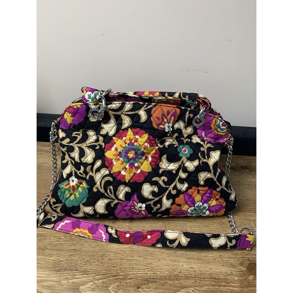 Vera Bradley Suzani Boho Floral Quilted Hand Shoulder Bag With Matching Wallet - Picture 6 of 16